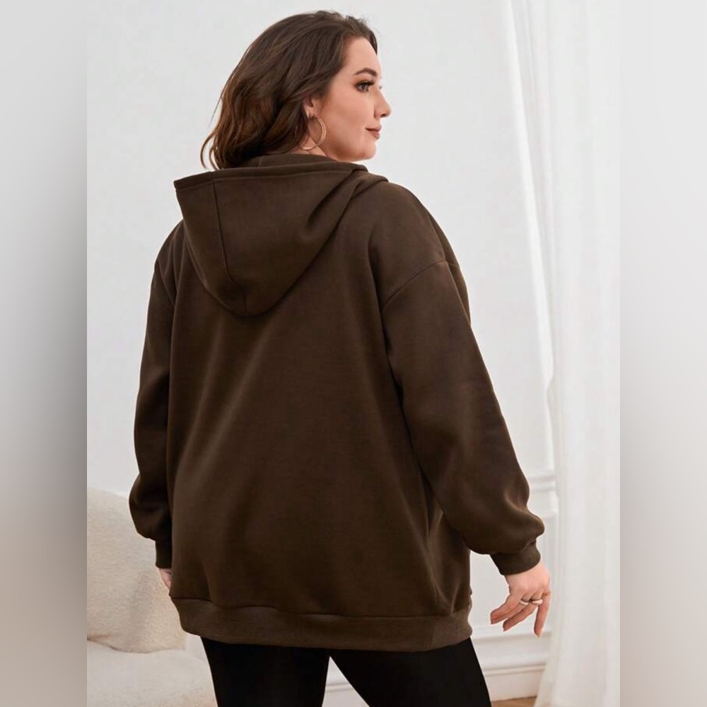 Baggy/oversized zip up hoodie from SHEIN. Soft on the inside